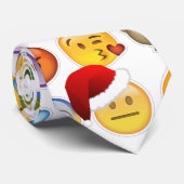 Weihnachts-Emojis Krawatte (Gerollt)