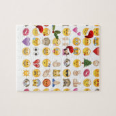 Weihnachts-Emojis Puzzle (Horizontal)