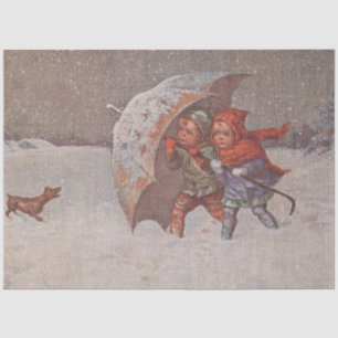 Weihnachts-Emphera-Serie Design 10 Seidenpapier