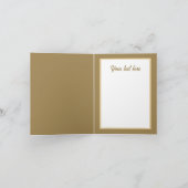 Weihnachts-Engel Aquarell hinzufügen Text Feiertagskarte (Innenseite)