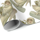 Weihnachts-Engel-Blume, Viktorianischer Die Geschenkpapier (Rolleneckpunkt)