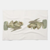 Weihnachts-Engel-Blume, Viktorianischer Die Geschirrtuch (Horizontal)