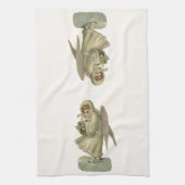 Weihnachts-Engel-Blume, Viktorianischer Die Geschirrtuch (Vertikal)