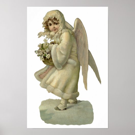 Weihnachts-Engel-Blume, Viktorianischer Die Poster (Vorne)
