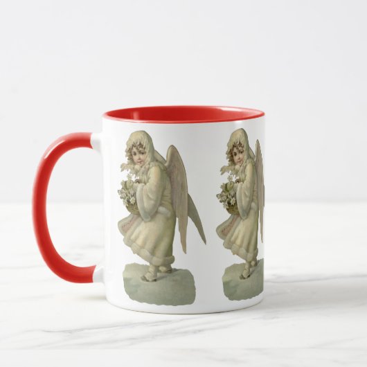 Weihnachts-Engel-Blume, Viktorianischer Die Tasse (Links)