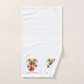 Weihnachts-Engel Extravagant Frohe Weihnachtstypog Badhandtuch Set (Handtuch)