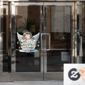 Weihnachts-Engel-Fensterklammer Fensteraufkleber (Büro Tür)