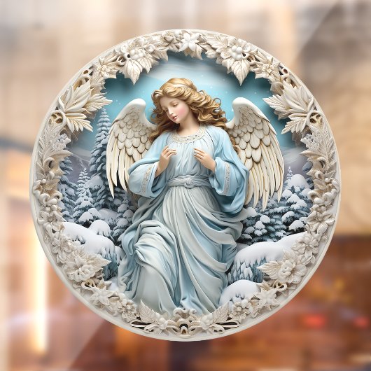 Weihnachts-Engel-Fensterklammer Fensteraufkleber (Blatt 2)