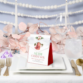 Weihnachts-Engel Frohe Weihnachtsfeier Typografie Geschenkschachtel