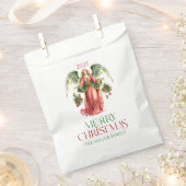 Weihnachts-Engel Frohe Weihnachtstypografie Geschenktütchen (Ausgeschnitten)