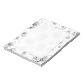 Weihnachts-Engel für den Frieden Feiertag Muster Notizblock (Rotiert)