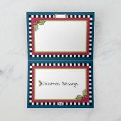 Weihnachts-Engel in Starry Sky Weihnachtskarte Karte (Innenseite)