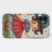 Weihnachts-Engel-Kind Geschenk Handy Case iPhone (Rückseite (Horizontal))