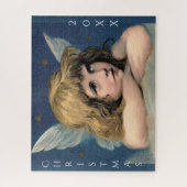 Weihnachts-Engel Kind Weißer Flügel Indiz Puzzle (Vertikal)