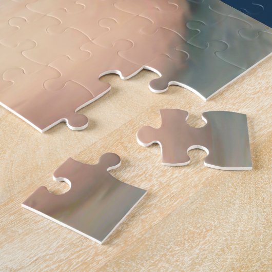 Weihnachts-Engel Kind Weißer Flügel Indiz Puzzle (Seite)