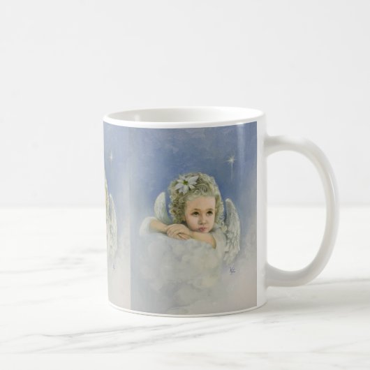 Weihnachts-Engel-Klassik-Tasse, 11 oz Kaffeetasse (Rechts)