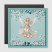 Weihnachts-Engel-Magnetkarte Magnetkarte (Vorne/Hinten)