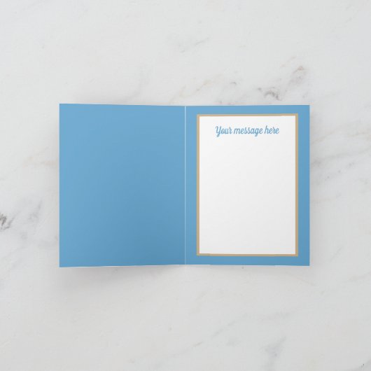 Weihnachts-Engel-Nachricht Feiertagskarte (Innenseite)