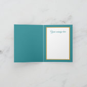 Weihnachts-Engel-Nachricht Feiertagskarte (Innenseite)