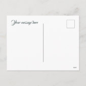 Weihnachts-Engel-Nachricht Feiertagspostkarte (Rückseite)