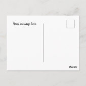 Weihnachts-Engel-Nachricht Postkarte (Rückseite)