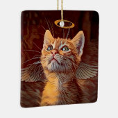 Weihnachts-Engel-Ornament Keramikornament (Rechts)