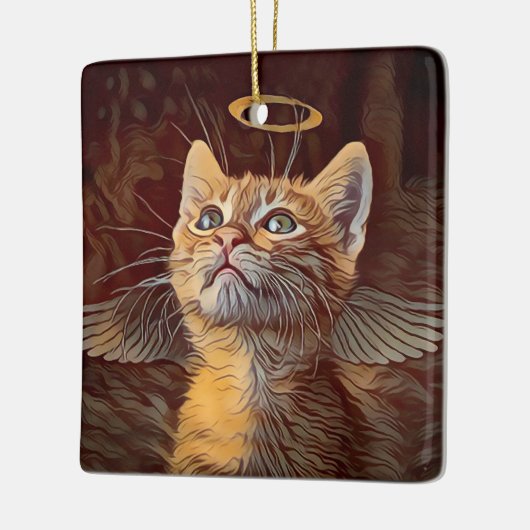 Weihnachts-Engel-Ornament Keramikornament (Links)