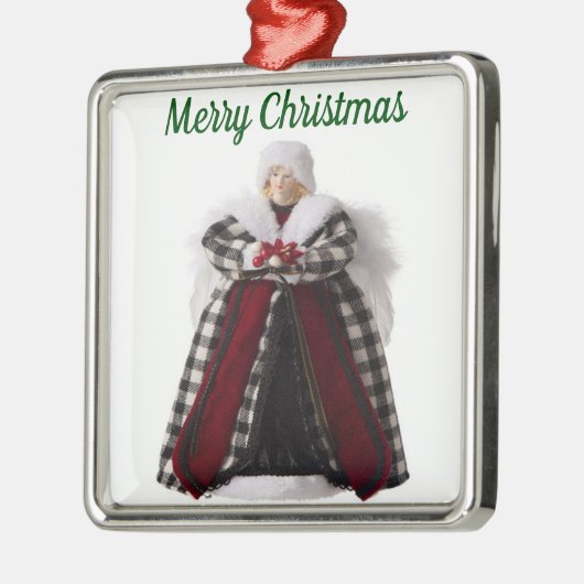 Weihnachts-Engel-Ornament Ornament Aus Metall (Links)