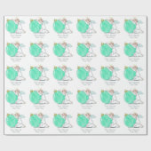 Weihnachts-Engel-Papier Geschenkpapier (Flach)