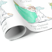 Weihnachts-Engel-Papier Geschenkpapier (Rolleneckpunkt)