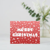 Weihnachts-Engel Postkarte (Stehend Vorderseite)