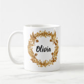 Weihnachts-Engel Stars Gold Holiday Coffee Cup Kaffeetasse (Links)