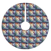 Weihnachts-Engel-Tree-Rock Polyester Weihnachtsbaumdecke (Vorderseite)