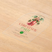 Weihnachts-Engel-Typografie Weihnachtsfest im Part Acryleinladungen (Ablage )