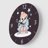 Weihnachts-Engel-Wall-Uhr Große Wanduhr (Winkel)