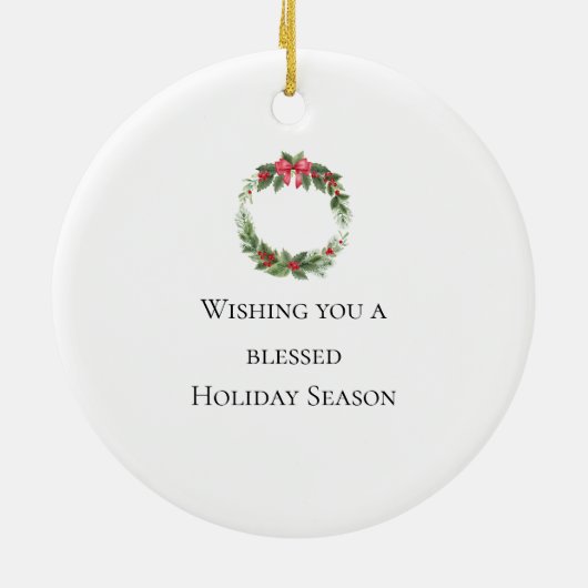 Weihnachts-Engel-Weihnachtsdekoration Keramik Ornament (Hinten)