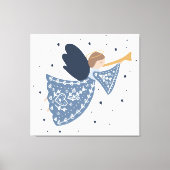 Weihnachts-Engel-Weltfrieden Himmlischer Urlaub Leinwanddruck (Vorderseite)