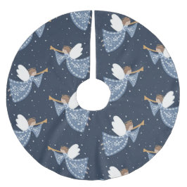 Weihnachts-Engel-Weltfrieden Religiös Polyester Weihnachtsbaumdecke