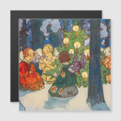 Weihnachts-Engelsart Weihnachtskarte Magnetkarte (Vorne/Hinten)