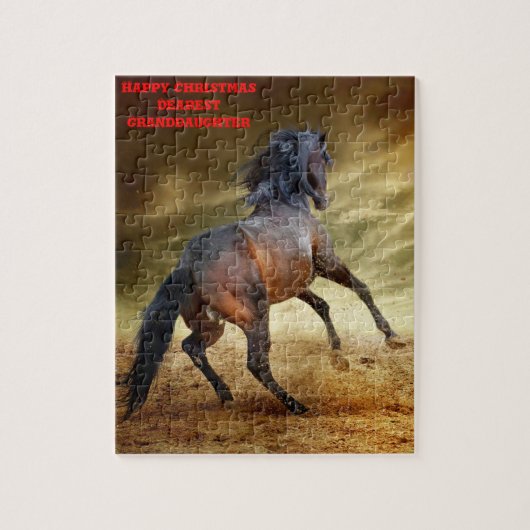 Weihnachts-Enkelin. Puzzle (Vertikal)
