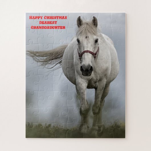 Weihnachts-Enkelin. Puzzle (Vertikal)