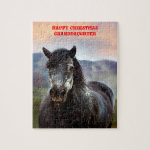 Weihnachts-Enkelin. Puzzle