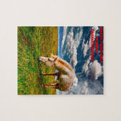 Weihnachts-Enkelin. Puzzle (Horizontal)