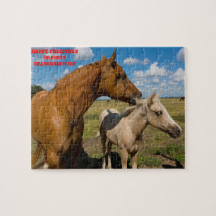 Weihnachts-Enkelin. Puzzle