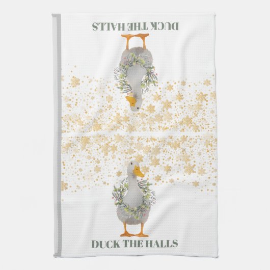 Weihnachts-Ente Geschirrtuch (Vertikal)