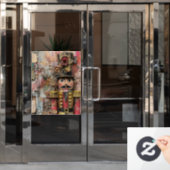 Weihnachts-Ephemera-Fensterheber Fensteraufkleber (Büro Tür)