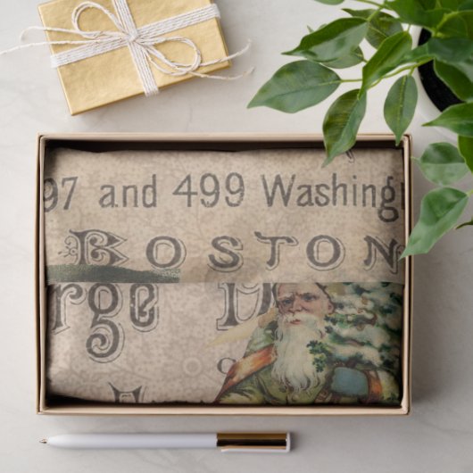 Weihnachts-Ephemeriden-Möbeldekoupe Seidenpapier (Geschenk)