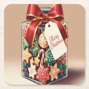Weihnachts-Erinnerungen Cookie Jar Untersetzer