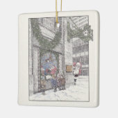 Weihnachts-Erinnerungen im Feld Keramikornament (Links)