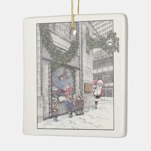 Weihnachts-Erinnerungen im Feld Keramikornament (Links)